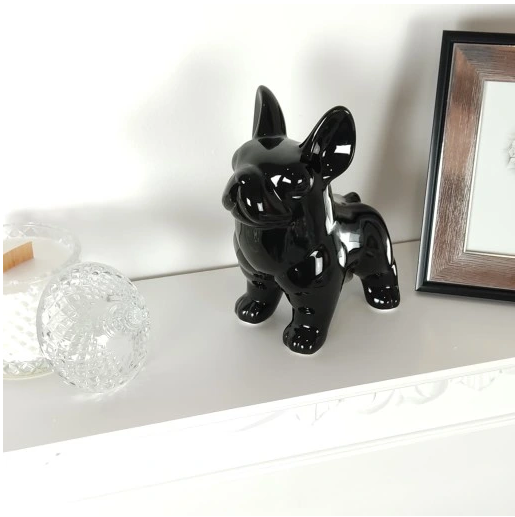 KERAMISK GLAMOUR HUNDEFIGUR