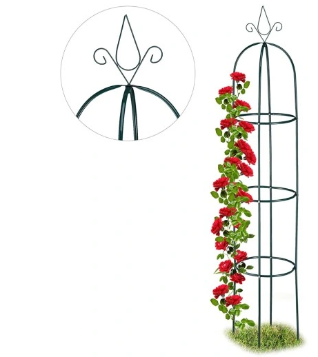 HAGE PERGOLA OBELISK FOR BLOMSTER + ANKER MEDFØLGER 190CM