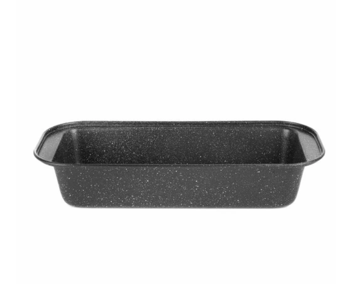 MIDNIGHT MARBLE: ELEGANT REKTANGULÆR NON-STICK KAKEFORM I BLACK MARBLE MØNSTER