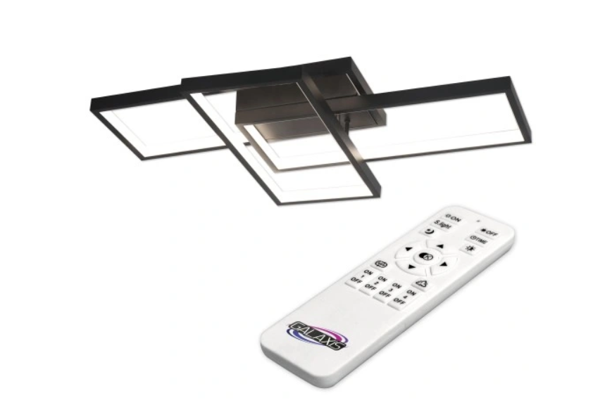 STJERNEGLANS: 72W ORION LED TAKLAMPE - ELEGANTE DIMENSJONER PÅ 56X37X8CM I HVIT ELLER SORT FARGE