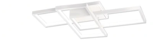 STJERNEGLANS: 72W ORION LED TAKLAMPE - ELEGANTE DIMENSJONER PÅ 56X37X8CM I HVIT ELLER SORT FARGE