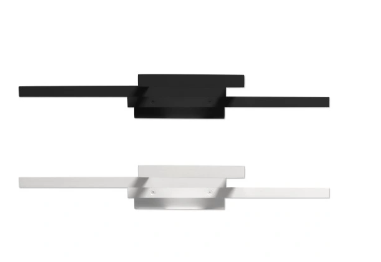 STJERNEGLANS: 72W ORION LED TAKLAMPE - ELEGANTE DIMENSJONER PÅ 56X37X8CM I HVIT ELLER SORT FARGE