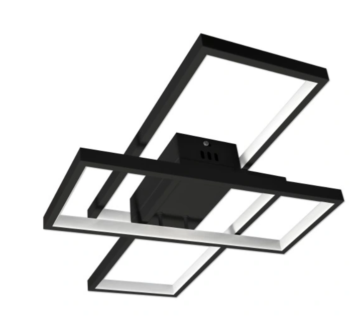 STJERNEGLANS: 72W ORION LED TAKLAMPE - ELEGANTE DIMENSJONER PÅ 56X37X8CM I HVIT ELLER SORT FARGE