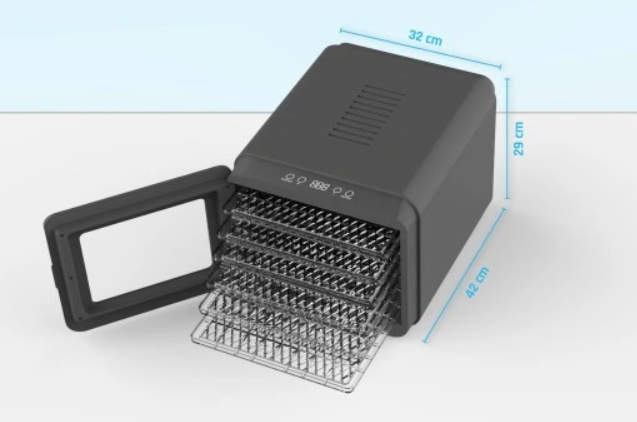 EFFEKTIV 550W MAT TØRKER MASKIN FOR GRØNNSAKER, FRUKT, SOPP, KJØTT OG FISK - BEVAR SMAK OG ERNÆRING PÅ EN ENKEL MÅTE