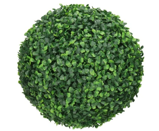 KUNSTIG BOXWOOD BALL - 40CM RUND BLOMST TIL INNREDNING