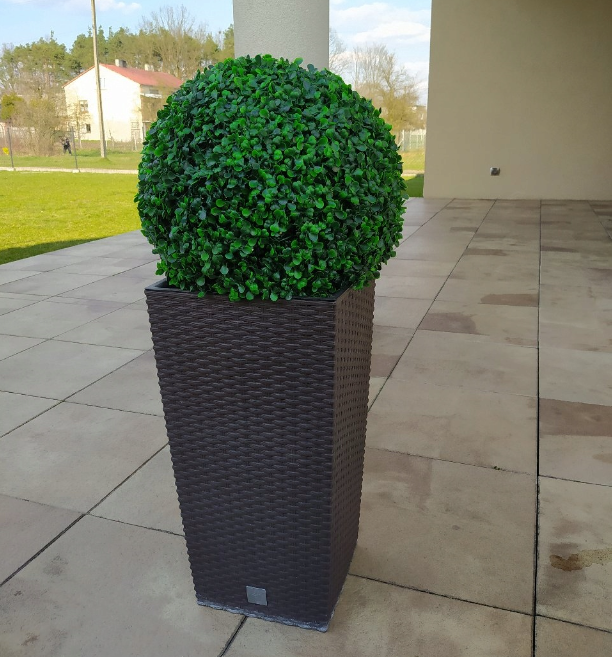 KUNSTIG BOXWOOD BALL - 40CM RUND BLOMST TIL INNREDNING