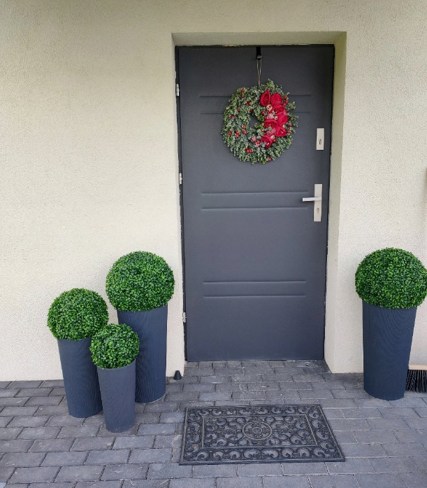 KUNSTIG BOXWOOD BALL - 40CM RUND BLOMST TIL INNREDNING