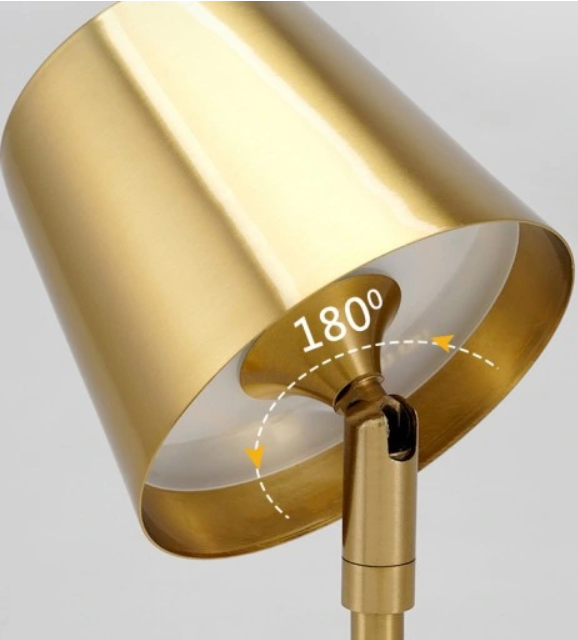 GOLDEN LIGHT 38CM LED BORDLAMPE - TRÅDLØS|MODERNE OG ELEGANT