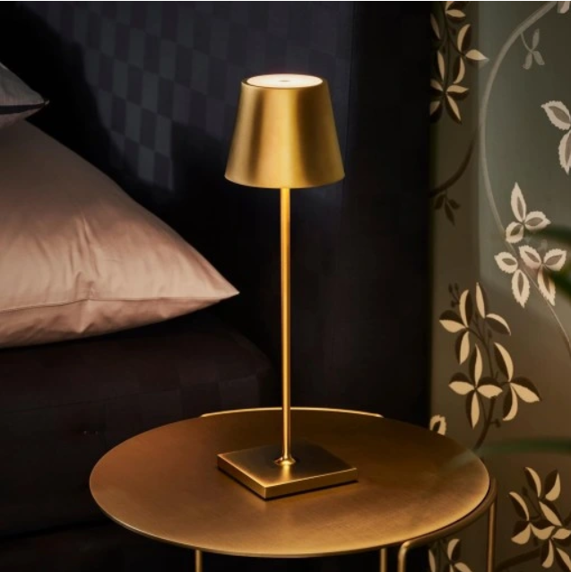 GOLDEN LIGHT 38CM LED BORDLAMPE - TRÅDLØS|MODERNE OG ELEGANT