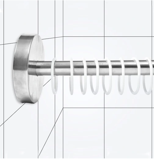 U-DUSJSTANG M FORHENG 80-130 x 22 MM SØLV