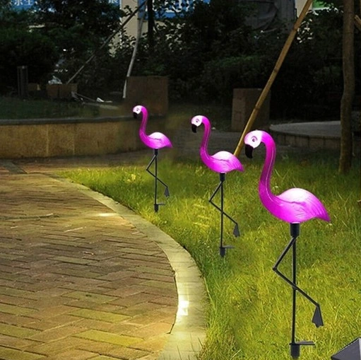 SOLARLAMPE FLAMINGO LED 3STK