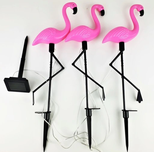 SOLARLAMPE FLAMINGO LED 3STK